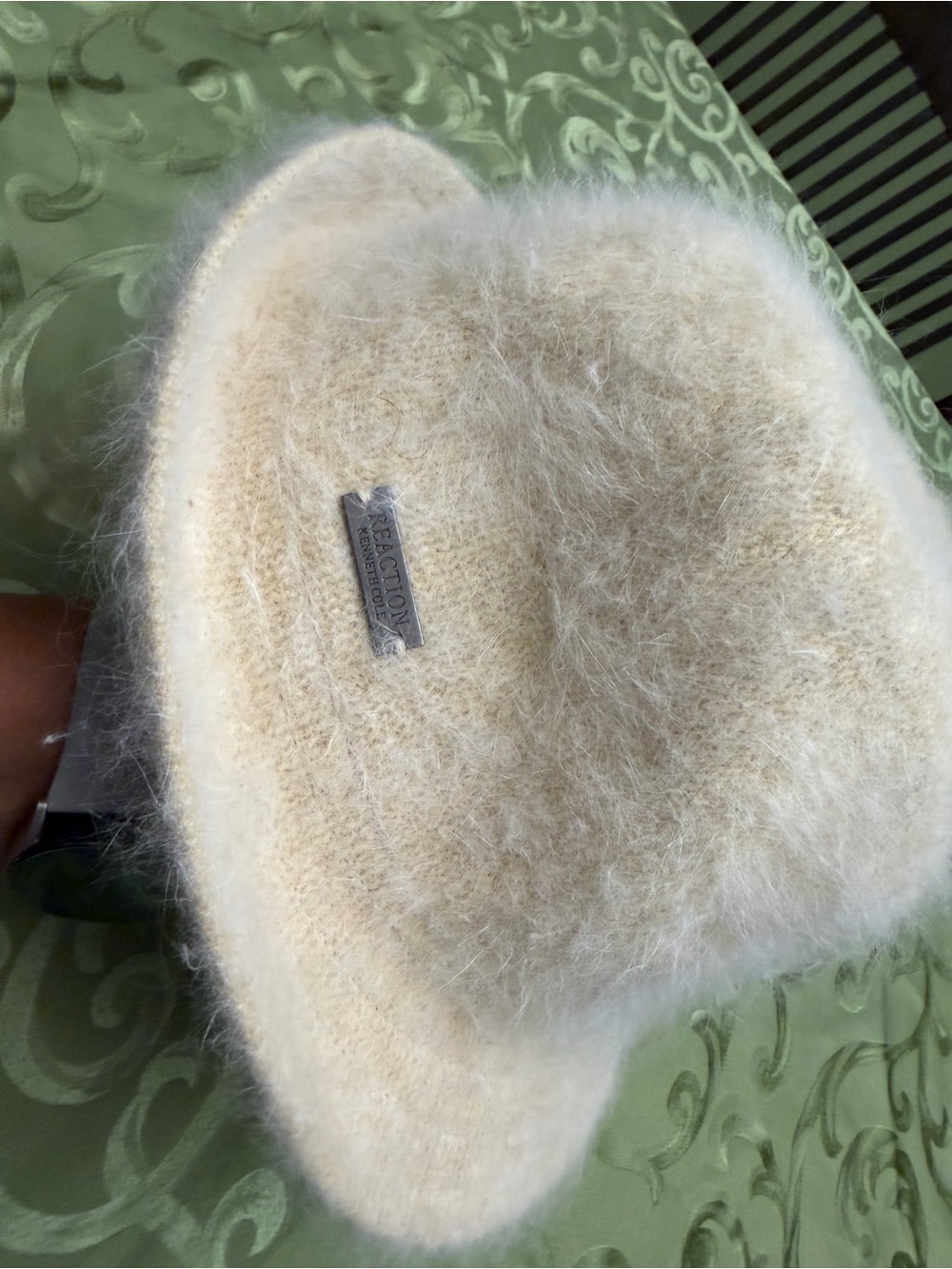Reaction Kenneth Cole Cream Fuzzy Bucket Hat